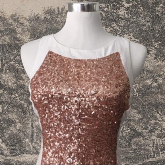 Keepsake the Label rose gold bridal sequin dress - Picture 2 of 9